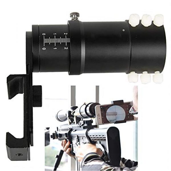MUJING Rifle Scope 2 Smartphone Mount Bracket Adapter Mobile Phone Holder for Hunting Riflescopes Eyepiece Out Dia Between 38-48mm