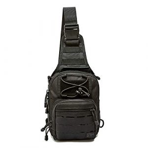 WOLF TACTICAL Tactical Backpack 1 WOLF TACTICAL Compact EDC Sling Bag - Concealed Carry Shoulder Bag for Range, Travel, Hiking, Outdoor Sports