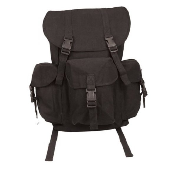 Rothco Tactical Backpack 1 Rothco Black Canvas Outfitter Rucksack