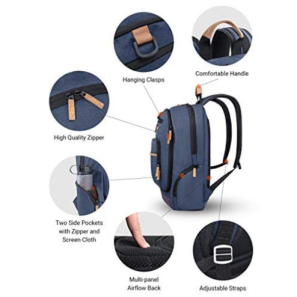 KingCamp Tactical Backpack 5 KingCamp Waterproof Laptop Backpack 17.3 inch for Women & Men Casual Daypack Backpack