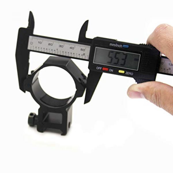ELAN MILRE Rifle Scope Accessory 6 ELAN MILRE Rifle Level Scope Mount 40MM Ring Mounts with Level Ball for Hunting Tactical Optical Sight Scope