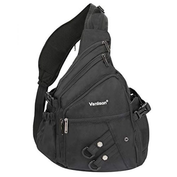 Vanlison Tactical Backpack 1 Vanlison Sling Backpacks, Sling Chest Bags Shoulder Crossbody Bags for Men Women Outdoor Travel Walking Dog Running