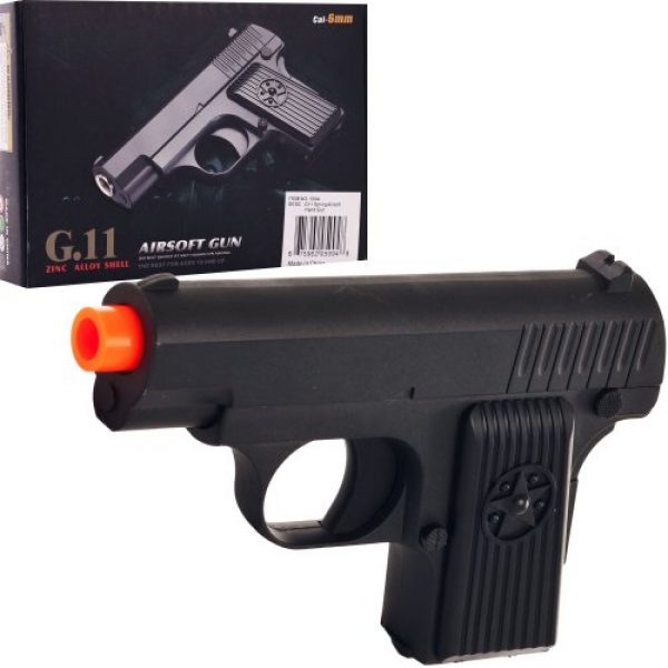 Whetstone Airsoft Pistol 3 Whetstone G.11 Zinc Alloy Shell Airsoft Pistol, Black