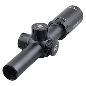 Vector Optics Rifle Scope 1 Vector Optics Zalem 1-10x24 Second Focal Plane (SFP) Riflescope with Red Illuminated Reticle, 30mm Tube, 1/10 MIL Adjustment, Turret Lock System, Zero Reset Feature, Free Mount Rings, Lens Caps