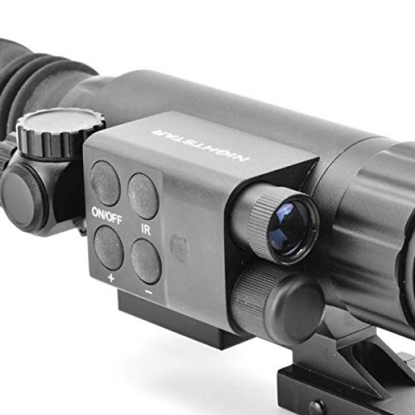 NightStar Rifle Scope 7 NightStar 2x50mm Gen-1 Tactical Night Vision Riflescope, Black, NS43250