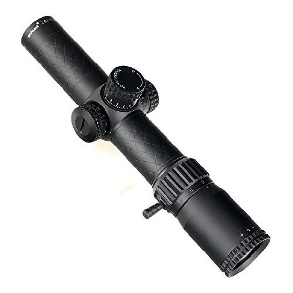 ohhunt Rifle Scope 3 ohhunt LR 1.25-9X28 IR Compact Riflescopes 35mm Tube Red Illuminated Glass Etched Reticle with Mount Scope