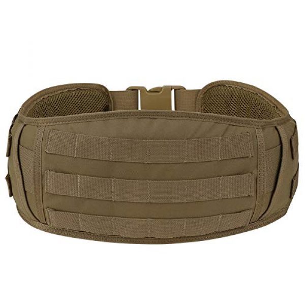 KRYDEX Tactical Belt 2 KRYDEX Men's Tactical Belt MOLLE Padded Patrol Belt with Mesh Lining for Shooting Airsoft Wargame Paintball Hunting