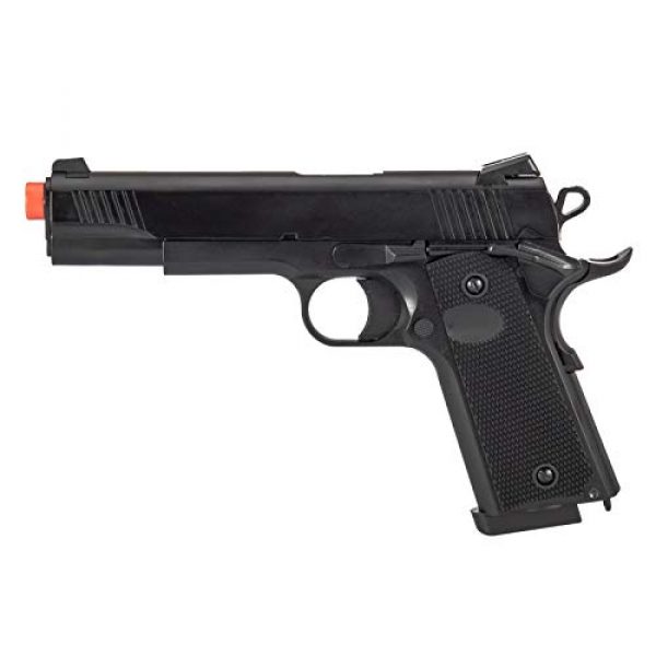 Lancer Tactical Airsoft Pistol 1 Lancer Tactical Double Bell Gas Blowback CQB 1911 Airsoft Pistol Black