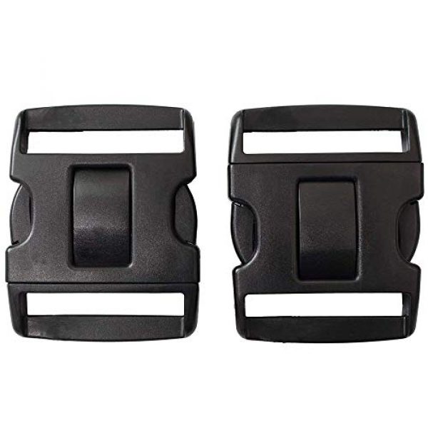 LytHarvest Tactical Belt 1 LytHarvest 2.25" Tri-Release Buckle Set, Replacement Buckle System for 2-1/4in Duty Belt, 2-Pack, Black