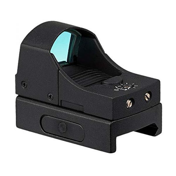 Pecawen Rifle Scope 5 Pecawen Pistol Green Dot Sight, 3 MOA Green Dot Sight Scope Open Reflex Sight Scope Compact Green Single Dot Scope with Weaver/Picatinny Mount for Outdoor