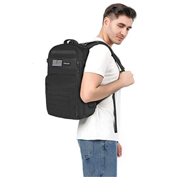 MOSISO Tactical Backpack 6 MOSISO Tactical Backpack, 3 Day Molle Rucksack Hiking Daypack Men Shoulder Bag