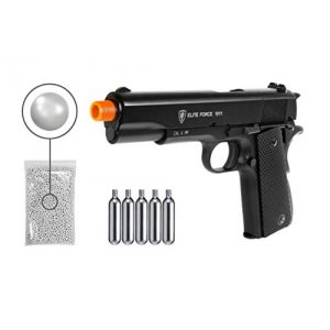 Wearable4U Airsoft Pistol 1 Wearable4U Elite Force 1911 Gen3 Blowback BB Pistol Airsoft Gun with CO2 Tanks Pack of 1000ct BBS Bundle
