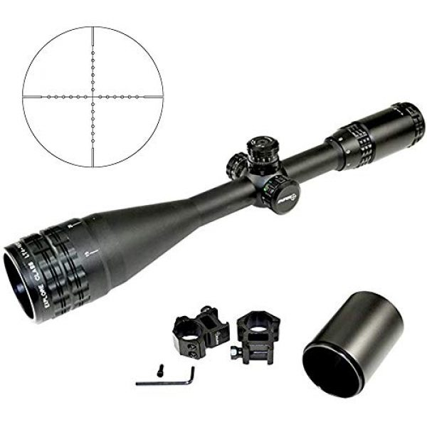 Sniper Rifle Scope 3 Sniper LT 4-16X50 Hunting Rifle Scope with Multi-Coated Lenses, Tri-Color Illuminated Reticle and AO Adjustment