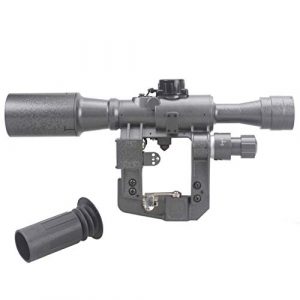Vector Optics Rifle Scope 1 Vector Optics SVD Dragunov 4x24mm First Focal Plane (FFP) Tactical Riflescope with Red Illuminated Rangefinding Reticle