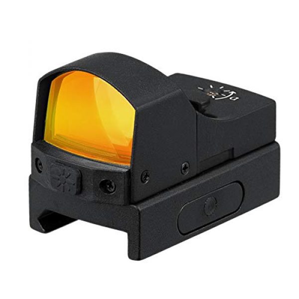 Pecawen Rifle Scope 3 Pecawen Pistol Green Dot Sight, 3 MOA Green Dot Sight Scope Open Reflex Sight Scope Compact Green Single Dot Scope with Weaver/Picatinny Mount for Outdoor