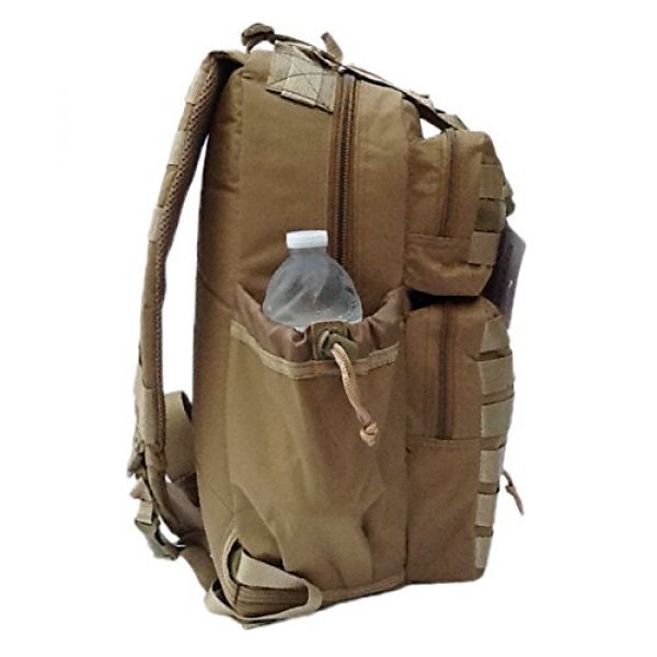 Nexpak Tactical Backpack 6 18" 1200cu. in. Tactical Sling Shoulder Hiking Backpack TL318 TAN