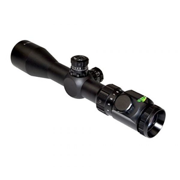 Presma Rifle Scope 4 PRESMA 2-10x44 Hunting Rifle Scope with RXR Illuminated Red, Green and Blue Mil-Dot Glass Reticle