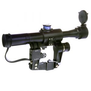 BelOMO Rifle Scope 1 BelOMO POSP 4x24 M. Optical Rifle Scope. Russian Side Mount. 1000m Rangefinder. 1 MOA. Combloc