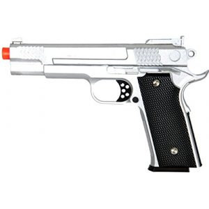 UKARMS Airsoft Pistol 1 UKARMS 350 FPS G20S Metal Airsoft Pistol -M945 Tactical Spring Handgun - Silver