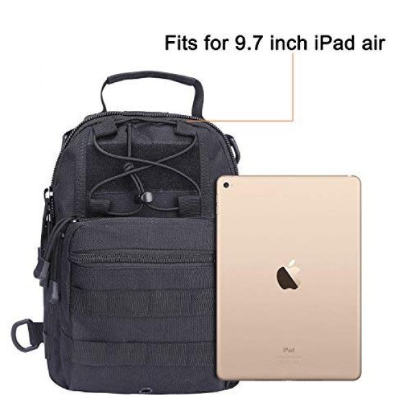 Prospo Tactical Backpack 3 Prospo Tactical Sling Bag Pack Military Molle EDC Chest One Strap Daypack Outdoor Black New
