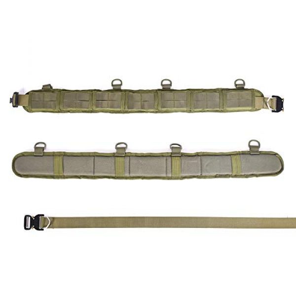 SINAIRSOFT Tactical Belt 4 SINAIRSOFT Battle Belt Multi-Purpose Molle Belt with Mesh and Lining for Shooting Airsoft Wargame Paintball Hunting