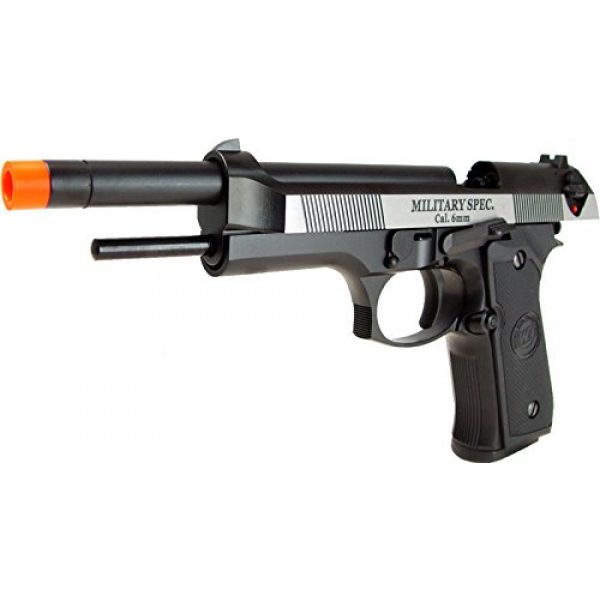 WE Airsoft Pistol 5 WE m92 long-a gas/co2 blowback full metal - black(Airsoft Gun)