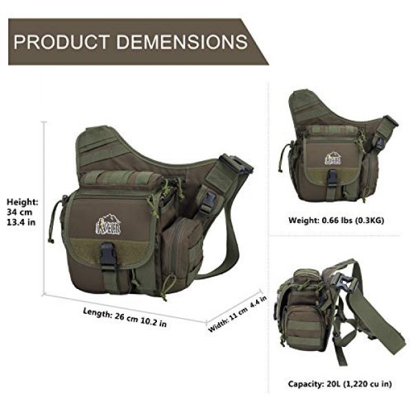 Aveler Tactical Backpack 2 Aveler Nylon Multifunction Sling Bag Tactical MOLLE Military Crossbody Backpack