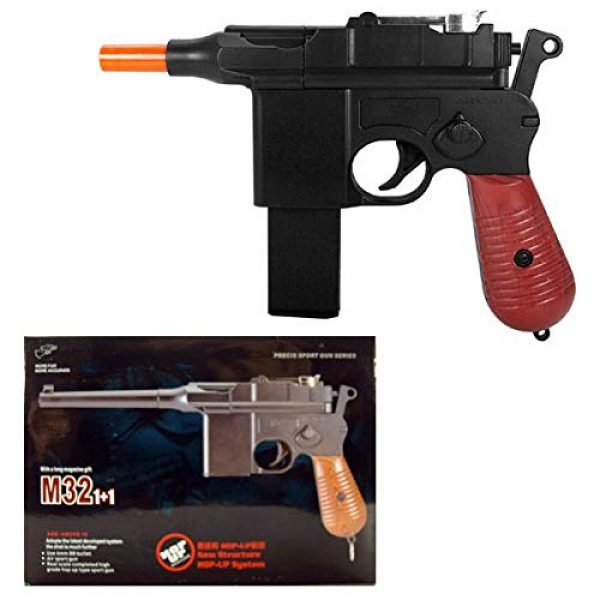 M32 Airsoft Pistol 4 WW2 New Airsoft Toy Gun German Mauser c69 Broomhandle with 2 Magazines Steampunk DIY