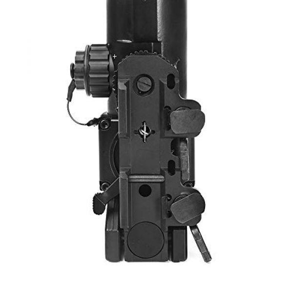 Luger Rifle Scope 7 Luger Tactical 1x-4x Magnification Optic Fixed Dual Purpose Scope Combo with Mini Red Dot Sight Wide Angle for Rifle Hunting Shooting