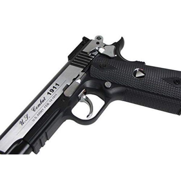 WinGun Airsoft Pistol 5 WinGun WG Special Combat Pistol 1911 CO2 Blowback Airsoft Gun Silver and Black