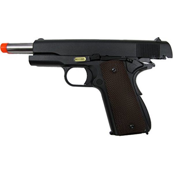 WE Airsoft Pistol 6 WE hi-capa 191 gas blowback full metal - black(Airsoft Gun)