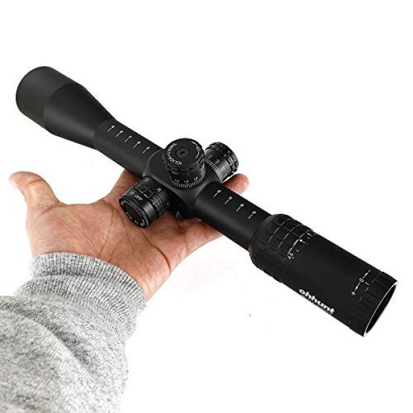 ohhunt Rifle Scope 6 ohhunt MC-Z 4.5-18X44 FFP First Focal Plane Side Parallax with a Side Wheel Adjustment Optical Glass Etched Reticle Red Green Illuminated Reticle Rifle Scopes