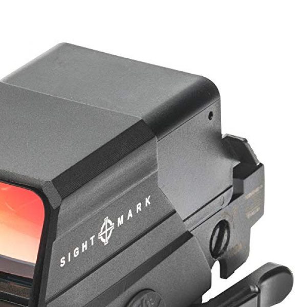 Sightmark Rifle Scope 5 Sightmark Ultra Shot M-Spec Reflex Sight, 65 MOA Circle-Dot Bundle with 2 Extra Energizer CR123 Batteries and Lightjunction Battery Case