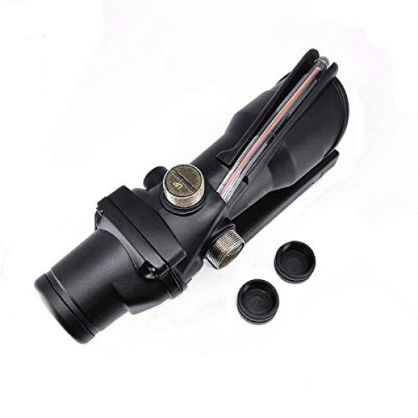 FIRECLUB Rifle Scope 3 FIRECLUB 4x32 Scope Hunting RifleScopes Red or Green Chevron Glass Etched Reticle Real Fiber Optics Tactical Optical Sights Scope