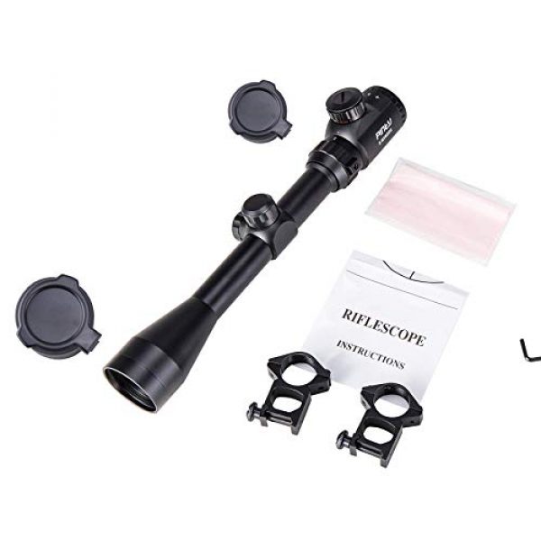 Pinty Rifle Scope 6 Pinty 3-9X40 Red Green Rangefinder Illuminated Optical Rifle Scope