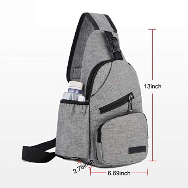 ChangYou Tactical Backpack 7 ChangYou Sling Bag Chest Backpack with USB Charging Port Polyester Shoulder Bag for Outdoor Sports Travel