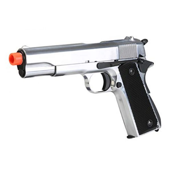 BULLDOG AIRSOFT Airsoft Pistol 5 SR1911 Airsoft Gas Pistol with Free Speed Loader BBS and Gun Case [Airsoft Blowback]