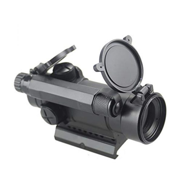 DJym Rifle Scope 5 DJym M4 Non-Magnification Red Film, Red Dot Sight, High Shockproof Waterproof Rifle Scope