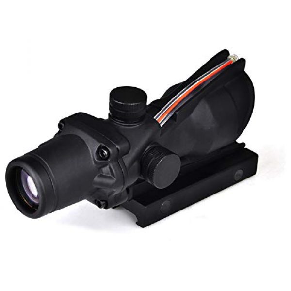 Armybase Rifle Scope 5 Armybase Riflescope ACOG 4X32 Real Fiber Optics Red Dot Illuminated Chevron Glass Etched Reticle Tactical Optical Sights Scope