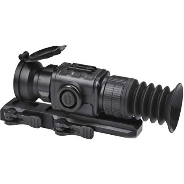 PRG Defense Rifle Scope 3 PRG Defense 33093455006PM21 Model Python TS50-Micro Compact Short/Medium Range Thermal Imaging Rifle Scope, 384x288 Resolution, 50mm Lens, 7.4°x5.6° Field of View, 5m Close-up Range, 60m Eye Relief