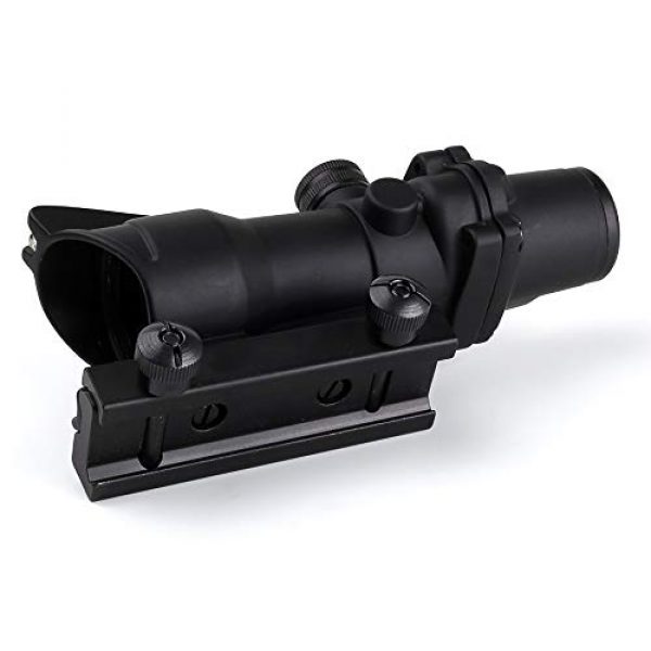 Armybase Rifle Scope 7 Armybase Riflescope ACOG 4X32 Real Fiber Optics Red Dot Illuminated Chevron Glass Etched Reticle Tactical Optical Sights Scope