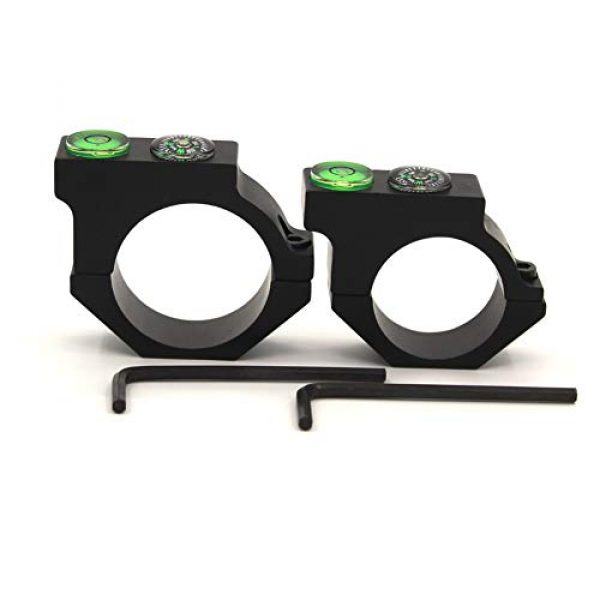 ELAN MILRE Rifle Scope Level 7 ELAN MILRE Metal Hunting Scope Bubble Level Mounts Ring 25.4mm/30mm Rifle Scope mounts Level Ring with Compass