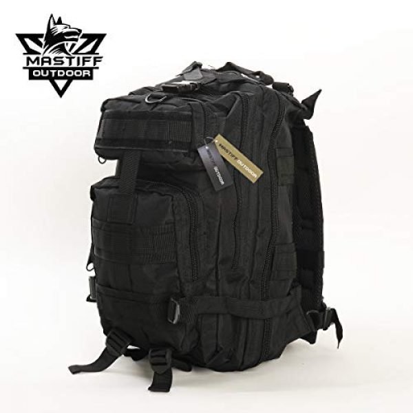 Mastiff Outdoor Tactical Backpack 3 Military Tactical Pack Backpack Army Molle Bug Out Bag Small Rucksack Outdoor Hiking Camping Trekking Hunting