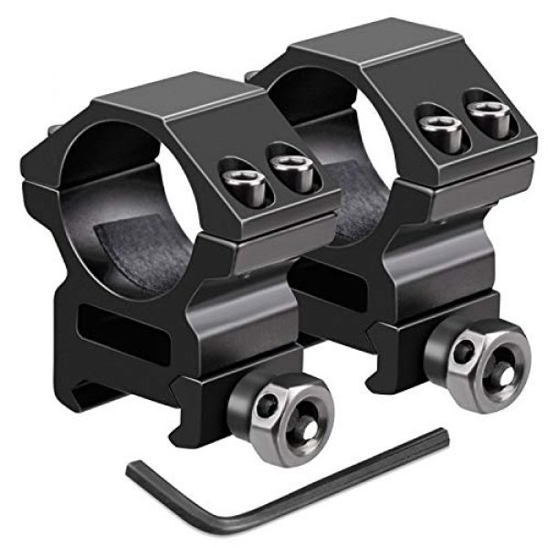 UniqueFire Rifle Scope Ring 1 UniqueFire 1 Pair Scope Mount Dual Rings 25.4mm / 30mm fits 20mm Picatinny Weaver Rail Bracket Mount For Torch Holder Accessories