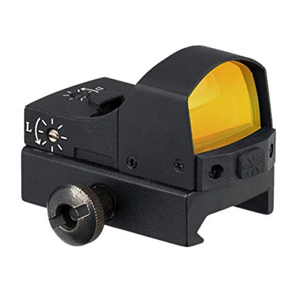Pecawen Rifle Scope 2 Pecawen Pistol Green Dot Sight, 3 MOA Green Dot Sight Scope Open Reflex Sight Scope Compact Green Single Dot Scope with Weaver/Picatinny Mount for Outdoor