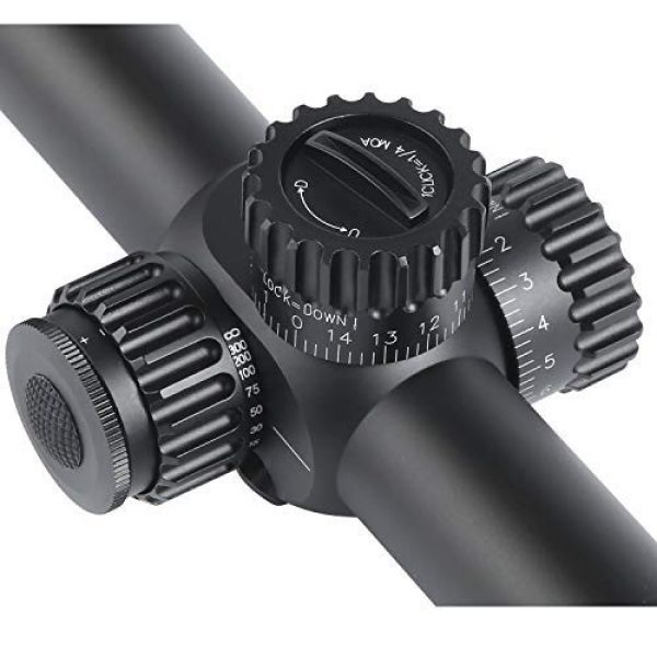 Sniper Rifle Scope 3 Sniper ZT 5-27x50 FFP Scope Side Parallax Adjustment Glass Etched Reticle Red Green Illuminated with Scope Mount