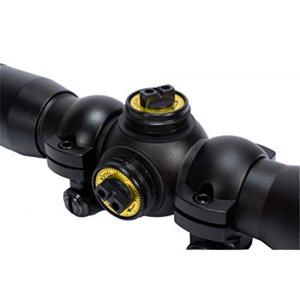 BARSKA Rifle Scope 5 BARSKA AC13490 Plinker-22 Rifle Scope 4x32 30/30 Reticle with Rings