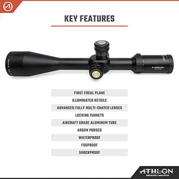 Athlon Optics Rifle Scope 3 Athlon Optics Helos BTR 8-34x56 First Focal Plane Riflescopes