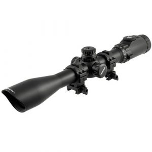 UTG Rifle Scope 1 UTG 4-16X44 30mm Scope, AO, 36-color Mil-dot, w/ Rings
