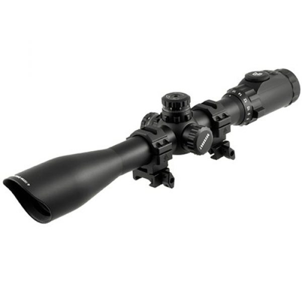 UTG Rifle Scope 1 UTG 4-16X44 30mm Scope, AO, 36-color Mil-dot, w/ Rings